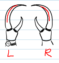 Clawlike appendages